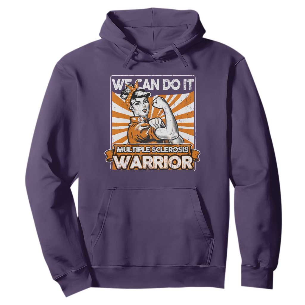 Multiple Sclerosis Support Squad Hoodie Orange Ribbon MS Warrior