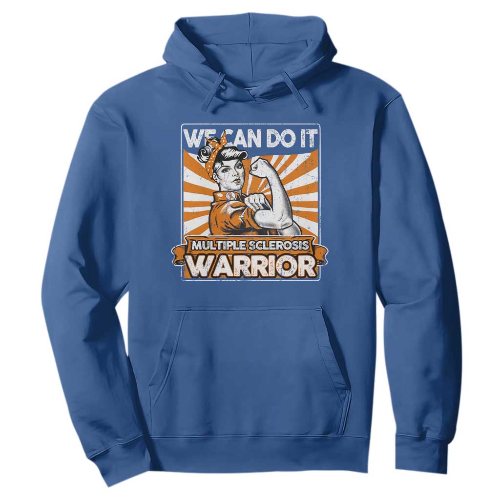 Multiple Sclerosis Support Squad Hoodie Orange Ribbon MS Warrior