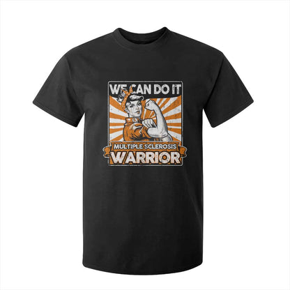 Multiple Sclerosis Support Squad T Shirt For Kid Orange Ribbon MS Warrior