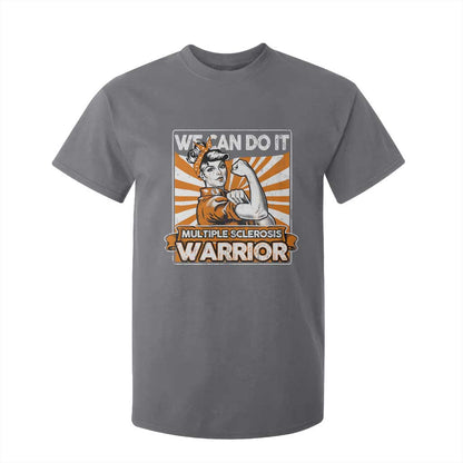 Multiple Sclerosis Support Squad T Shirt For Kid Orange Ribbon MS Warrior