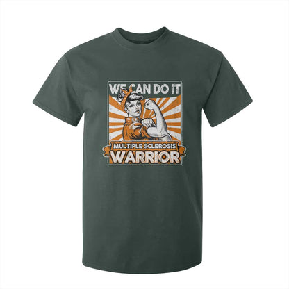 Multiple Sclerosis Support Squad T Shirt For Kid Orange Ribbon MS Warrior