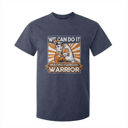 Multiple Sclerosis Support Squad T Shirt For Kid Orange Ribbon MS Warrior