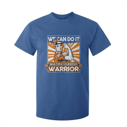 Multiple Sclerosis Support Squad T Shirt For Kid Orange Ribbon MS Warrior