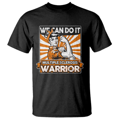 Multiple Sclerosis Support Squad T Shirt Orange Ribbon MS Warrior