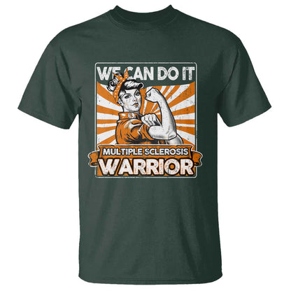 Multiple Sclerosis Support Squad T Shirt Orange Ribbon MS Warrior