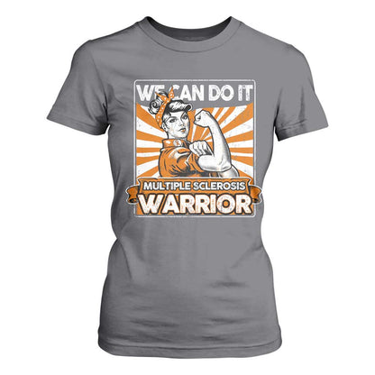 Multiple Sclerosis Support Squad T Shirt For Women Orange Ribbon MS Warrior