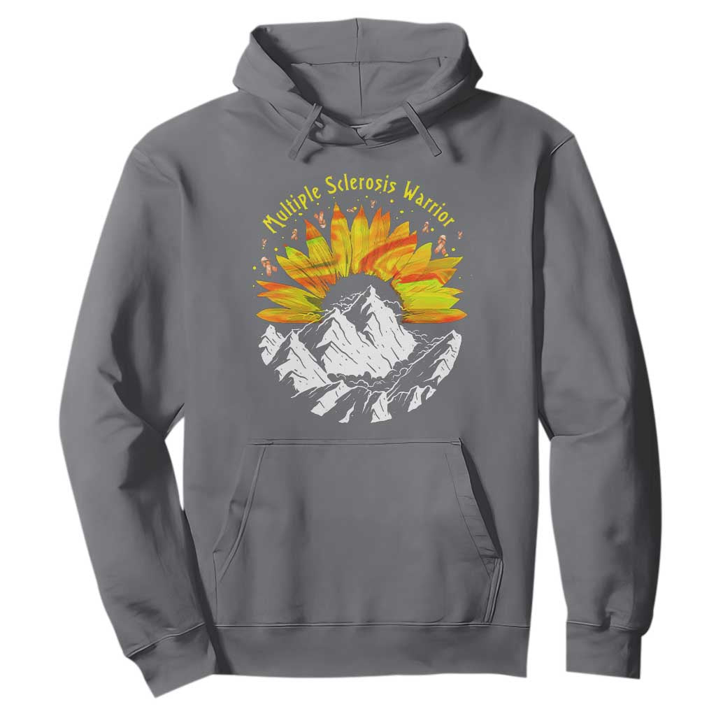 MS Warrior Hoodie Orange Ribbon Sunflower Multiple Sclerosis Support