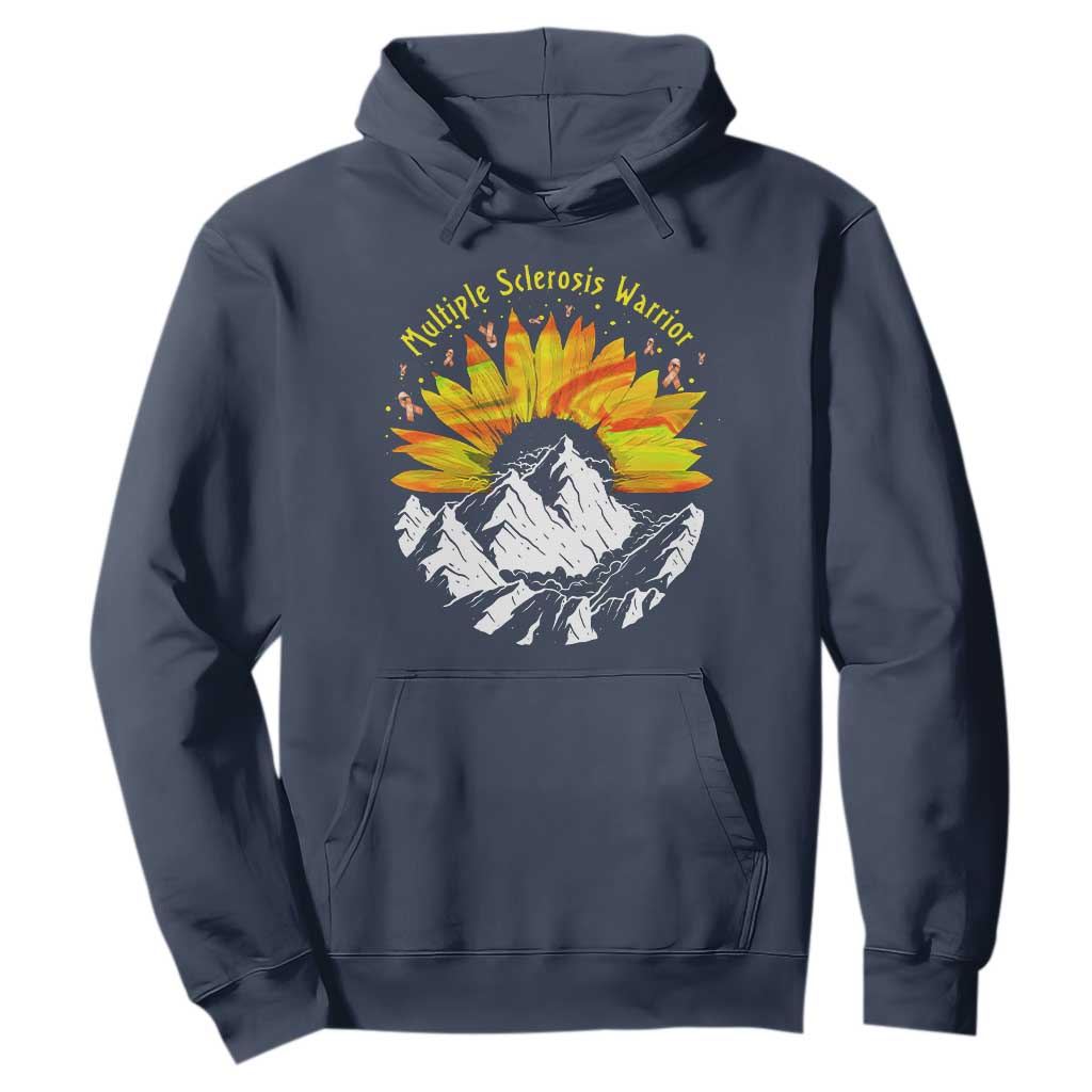 MS Warrior Hoodie Orange Ribbon Sunflower Multiple Sclerosis Support