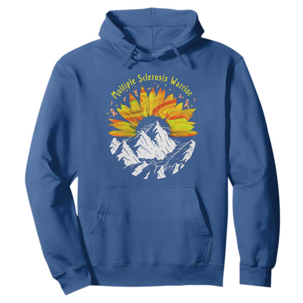 MS Warrior Hoodie Orange Ribbon Sunflower Multiple Sclerosis Support