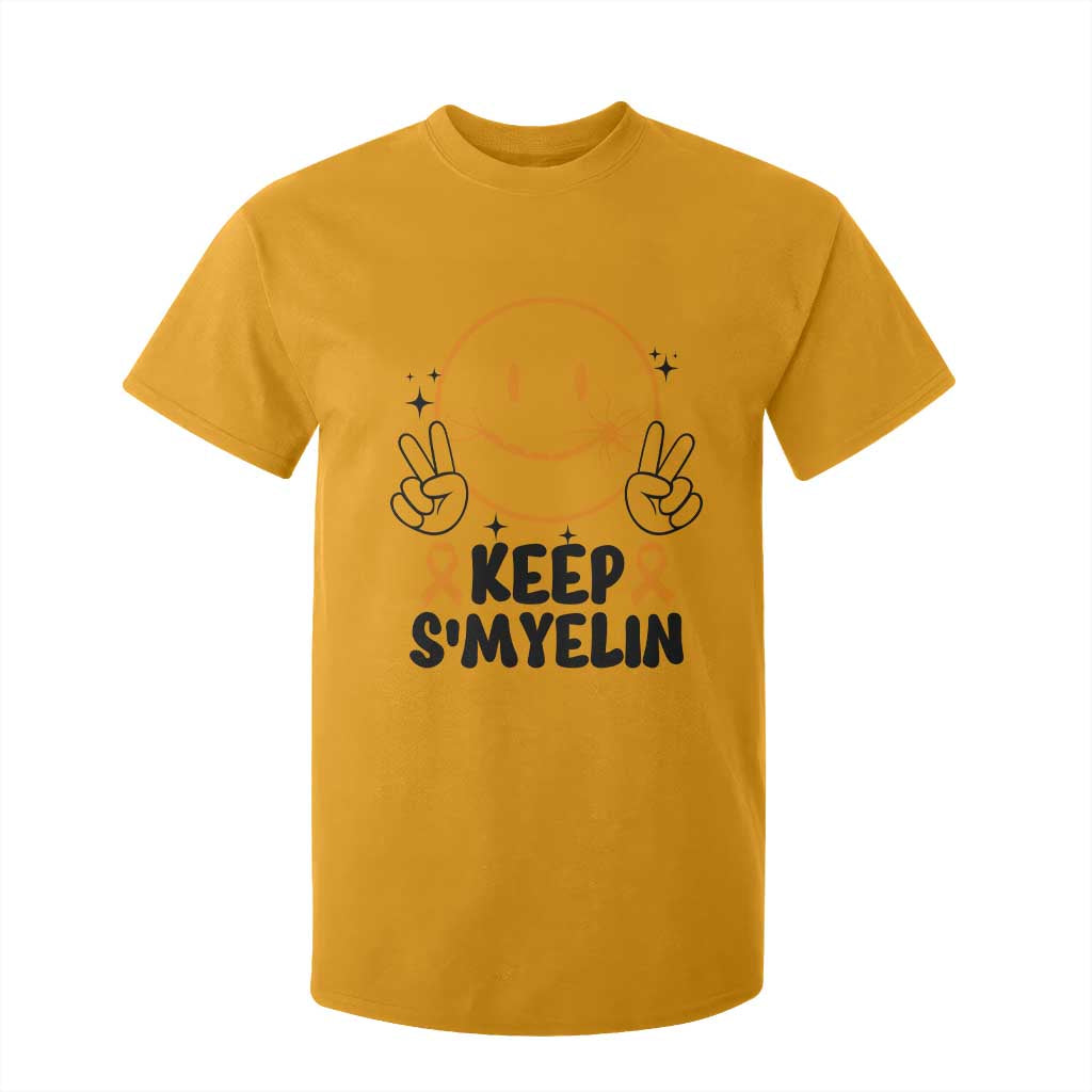 Multiple Sclerosis Support T Shirt For Kid Keep Smyelin MS Fighter