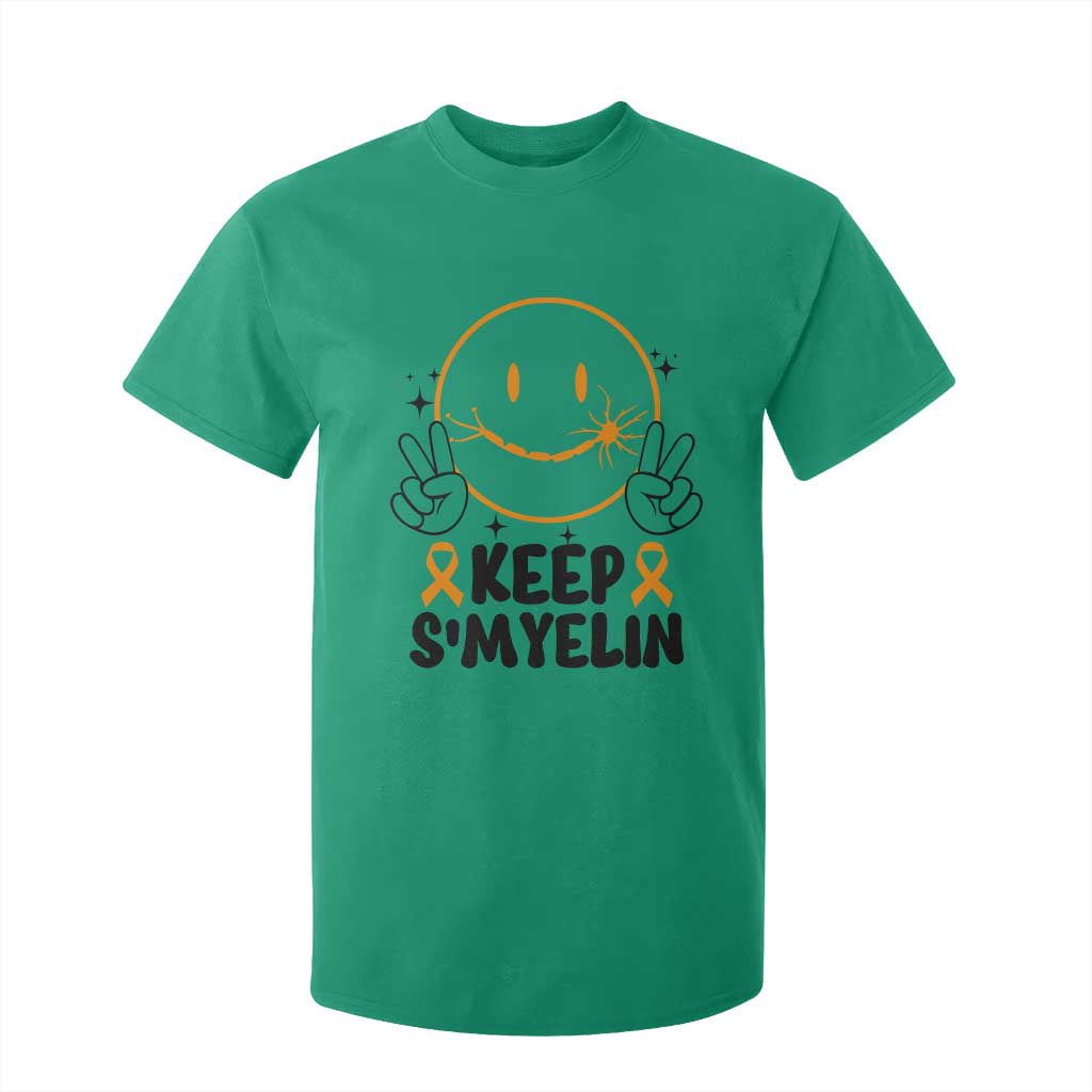 Multiple Sclerosis Support T Shirt For Kid Keep Smyelin MS Fighter