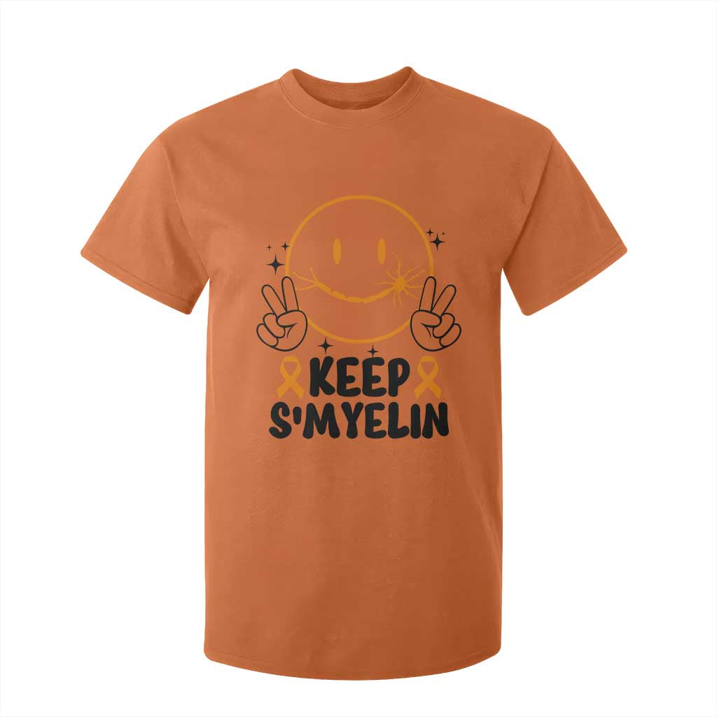 Multiple Sclerosis Support T Shirt For Kid Keep Smyelin MS Fighter