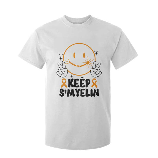 Multiple Sclerosis Support T Shirt For Kid Keep Smyelin MS Fighter