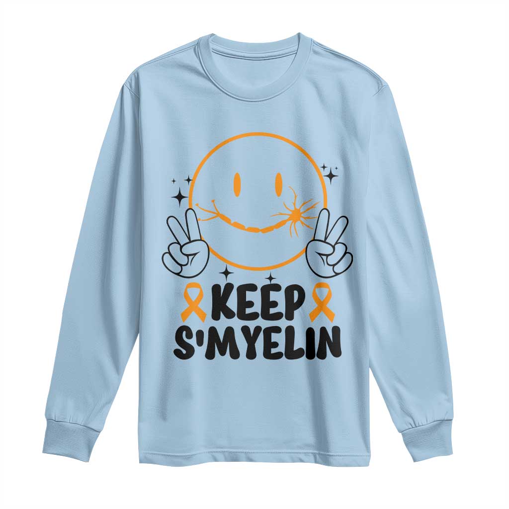 Multiple Sclerosis Support Long Sleeve Shirt Keep Smyelin MS Fighter