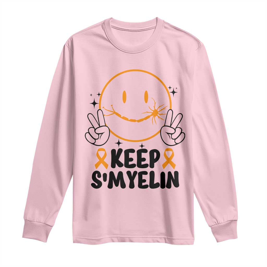 Multiple Sclerosis Support Long Sleeve Shirt Keep Smyelin MS Fighter
