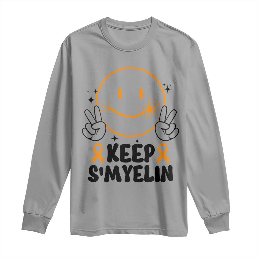 Multiple Sclerosis Support Long Sleeve Shirt Keep Smyelin MS Fighter