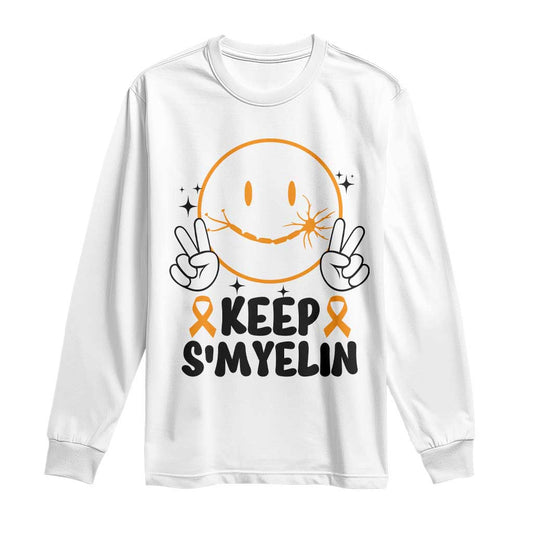 Multiple Sclerosis Support Long Sleeve Shirt Keep Smyelin MS Fighter