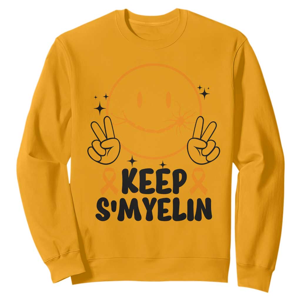 Multiple Sclerosis Support Sweatshirt Keep Smyelin MS Fighter
