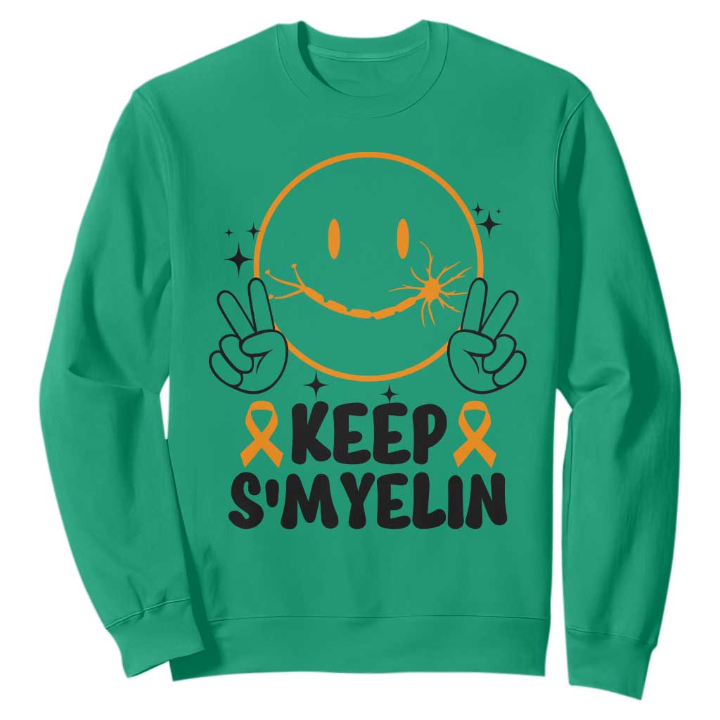 Multiple Sclerosis Support Sweatshirt Keep Smyelin MS Fighter