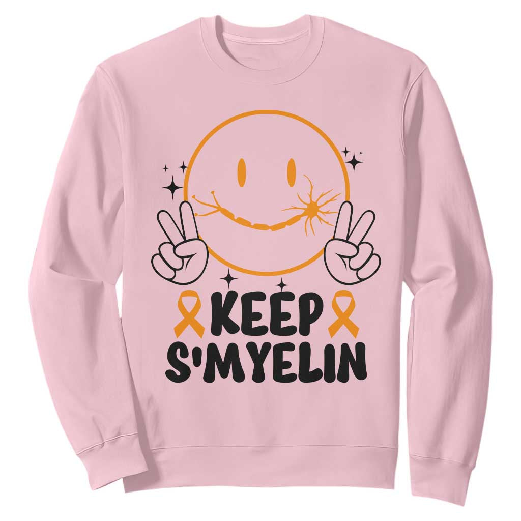 Multiple Sclerosis Support Sweatshirt Keep Smyelin MS Fighter