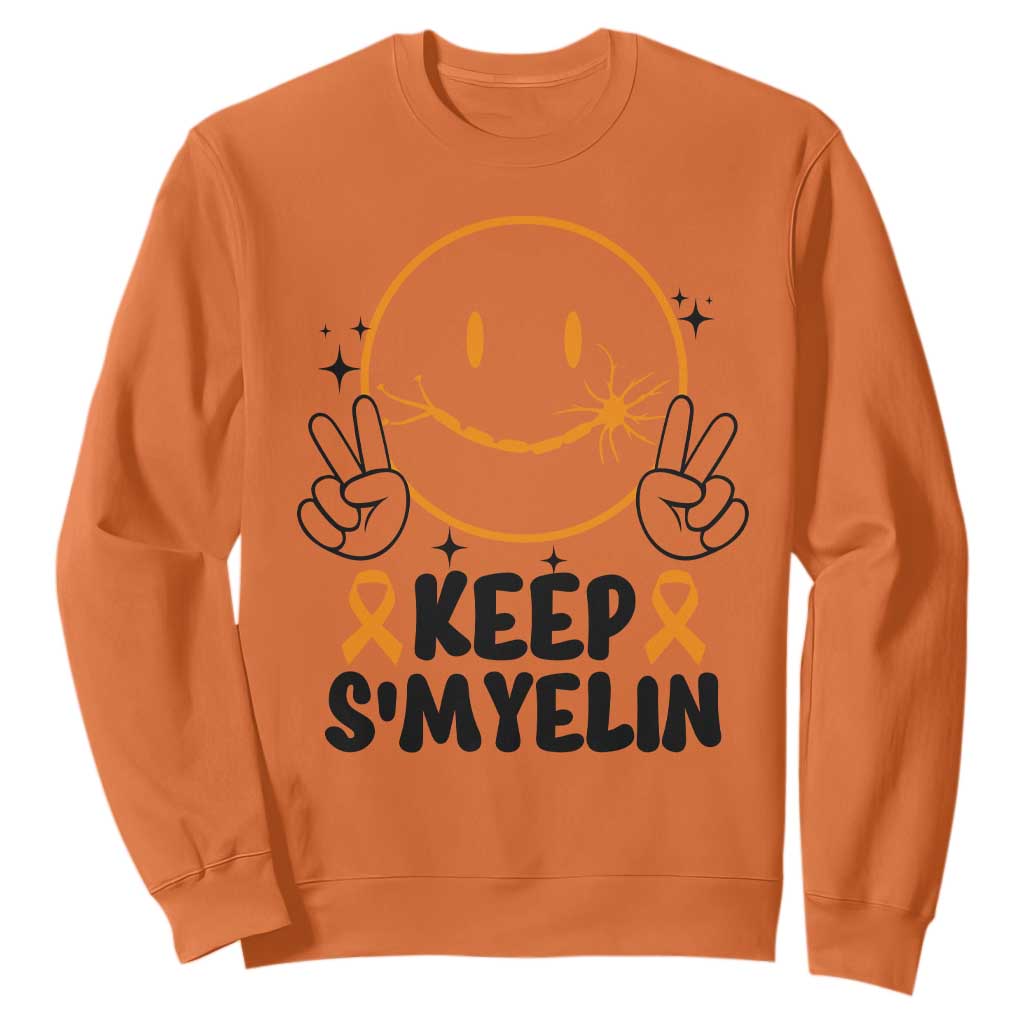 Multiple Sclerosis Support Sweatshirt Keep Smyelin MS Fighter