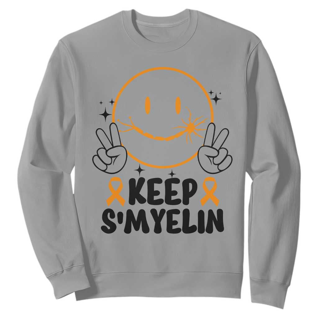 Multiple Sclerosis Support Sweatshirt Keep Smyelin MS Fighter