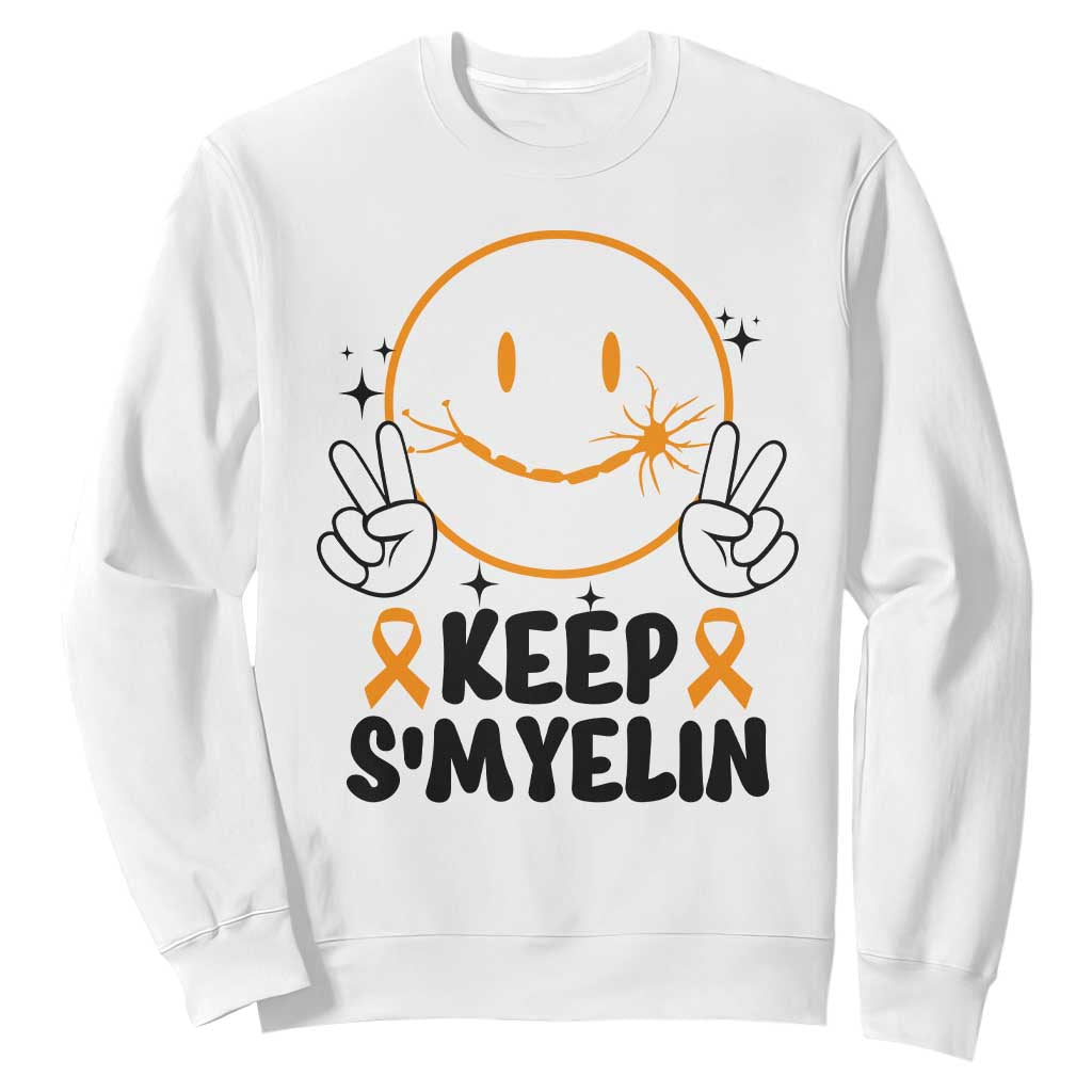Multiple Sclerosis Support Sweatshirt Keep Smyelin MS Fighter
