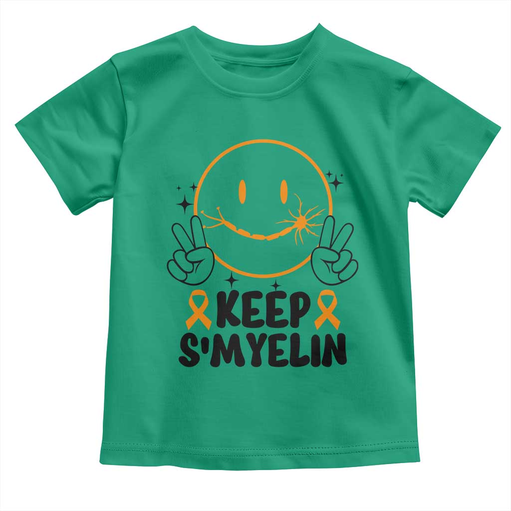 Multiple Sclerosis Support Toddler T Shirt Keep Smyelin MS Fighter