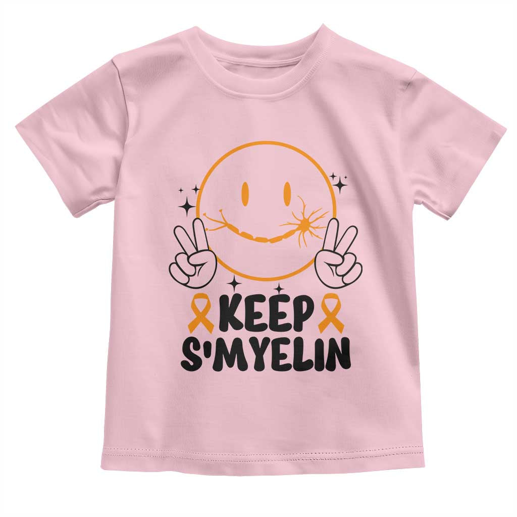 Multiple Sclerosis Support Toddler T Shirt Keep Smyelin MS Fighter