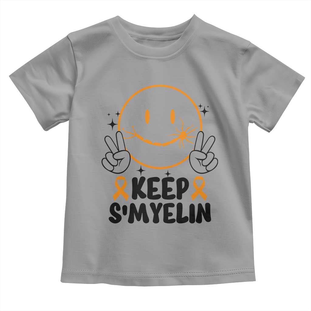 Multiple Sclerosis Support Toddler T Shirt Keep Smyelin MS Fighter