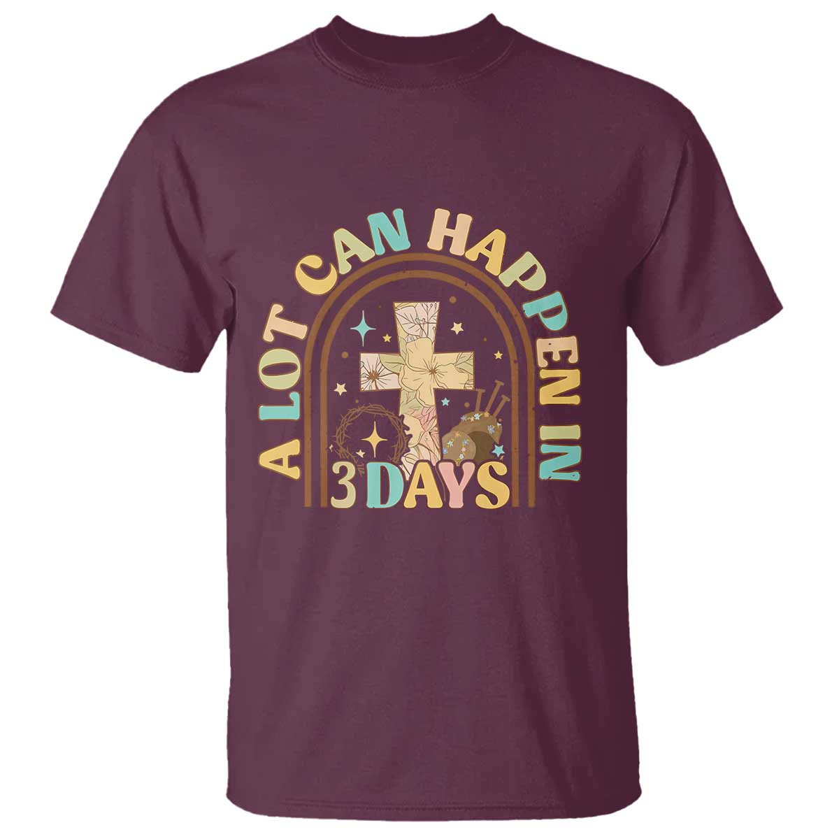 a-lot-can-happen-in-3-days-t-shirt-retro-christian-easter-family