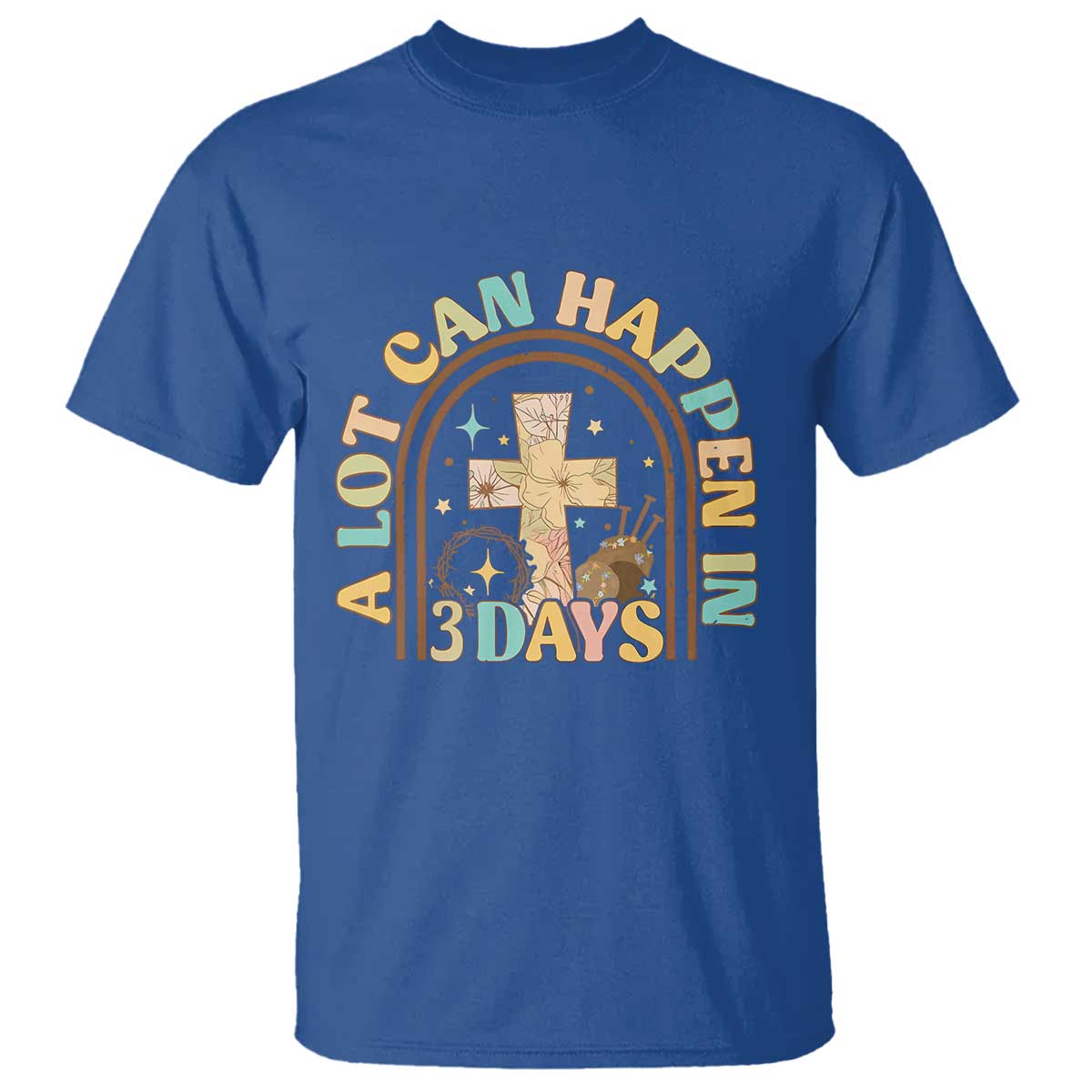 a-lot-can-happen-in-3-days-t-shirt-retro-christian-easter-family