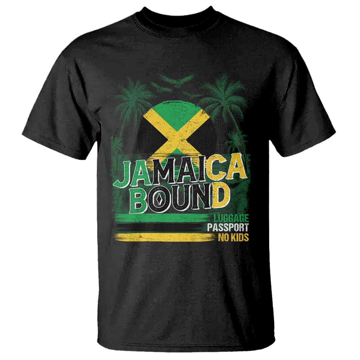 jamaican-travel-t-shirt-straight-trippin-jamaica-vacation-retro
