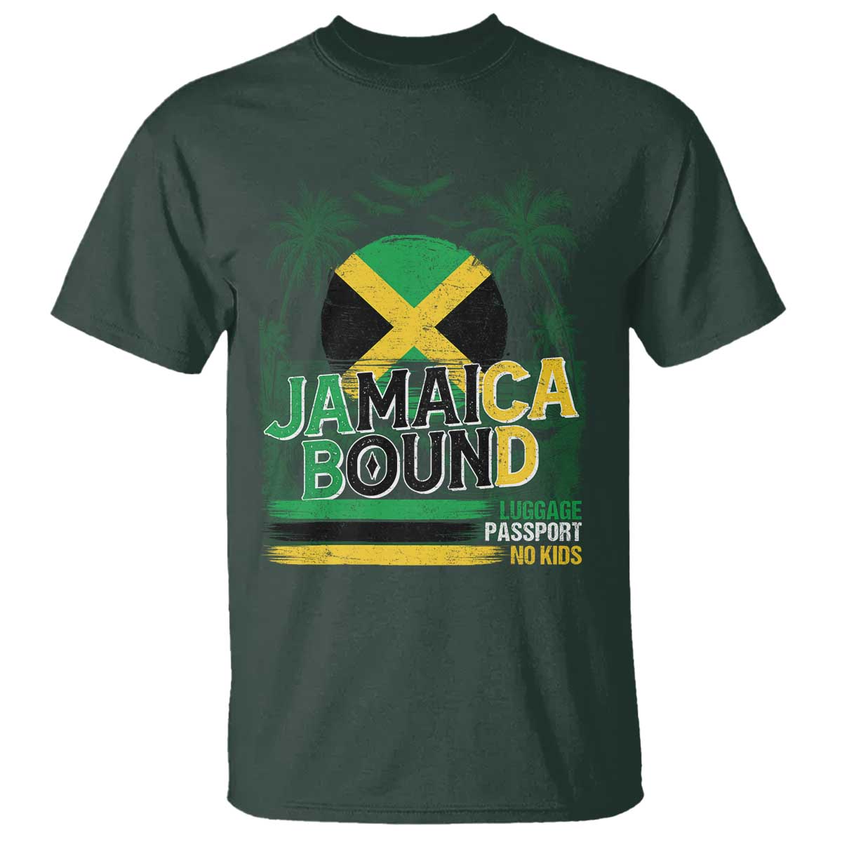 jamaican-travel-t-shirt-straight-trippin-jamaica-vacation-retro
