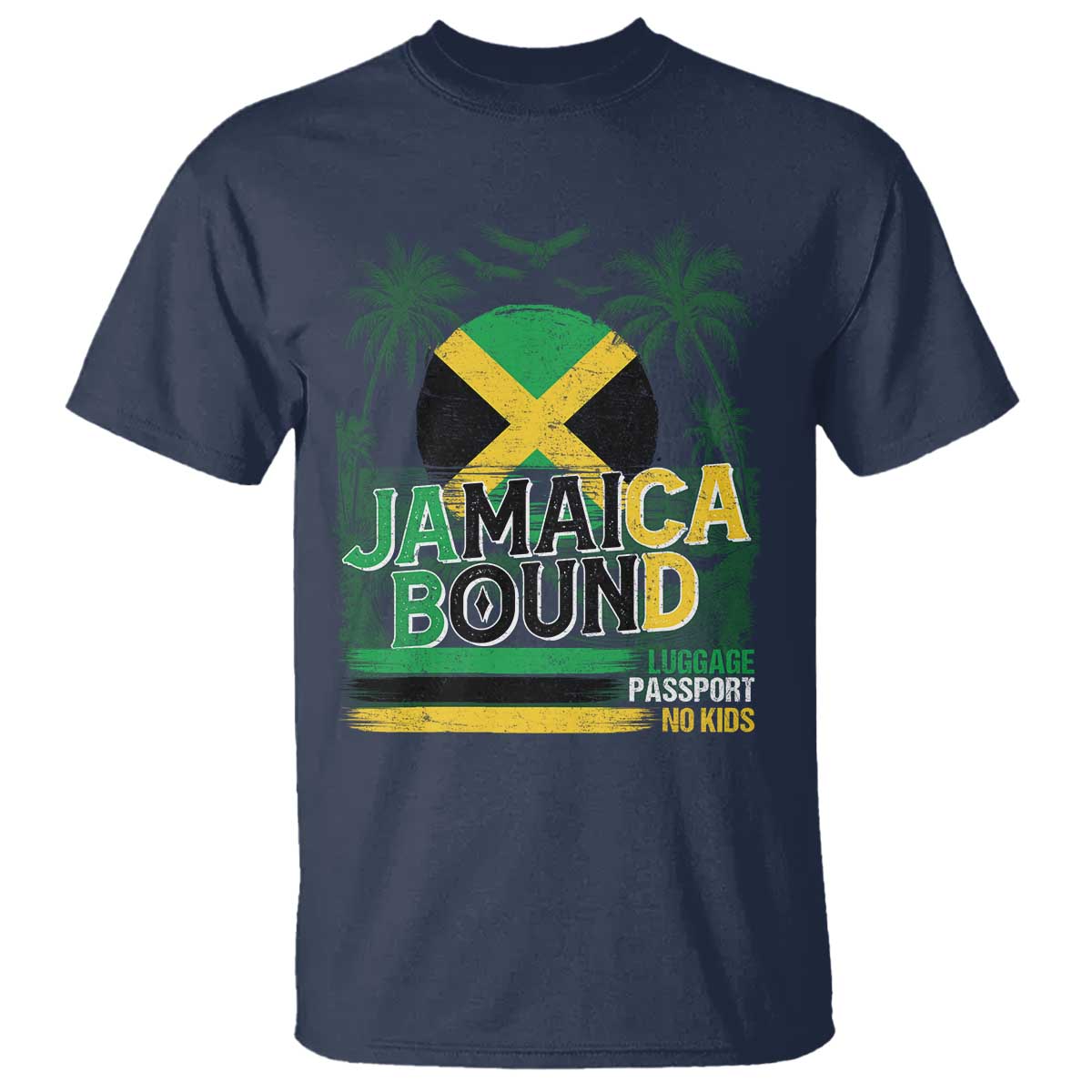 jamaican-travel-t-shirt-straight-trippin-jamaica-vacation-retro