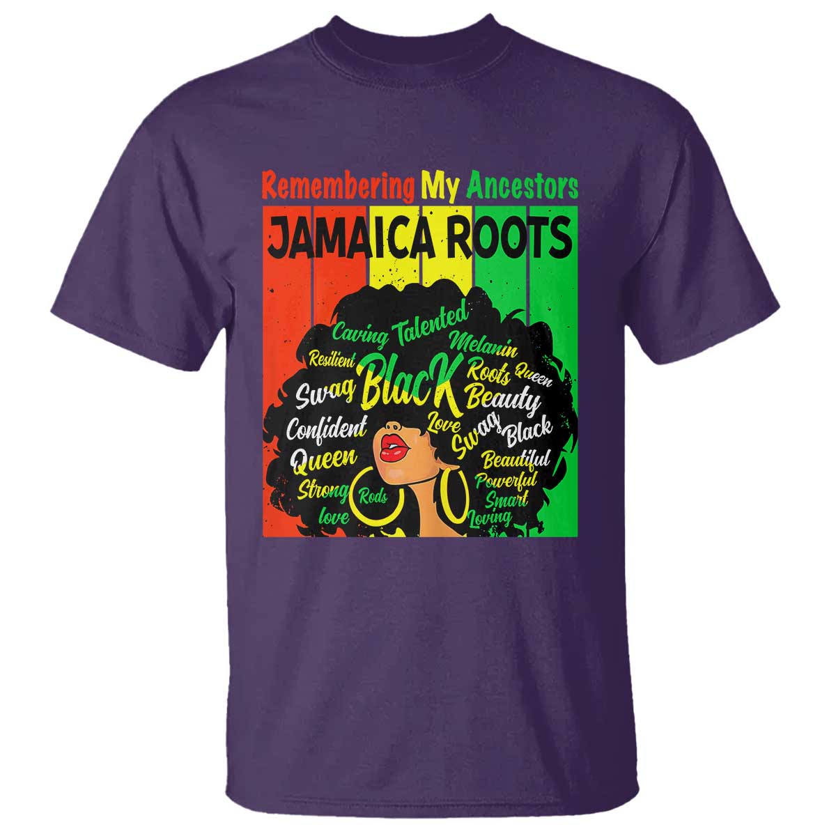 proud-jamaican-afro-black-woman-t-shirt-remembering-my-ancestors-jamaica-pride