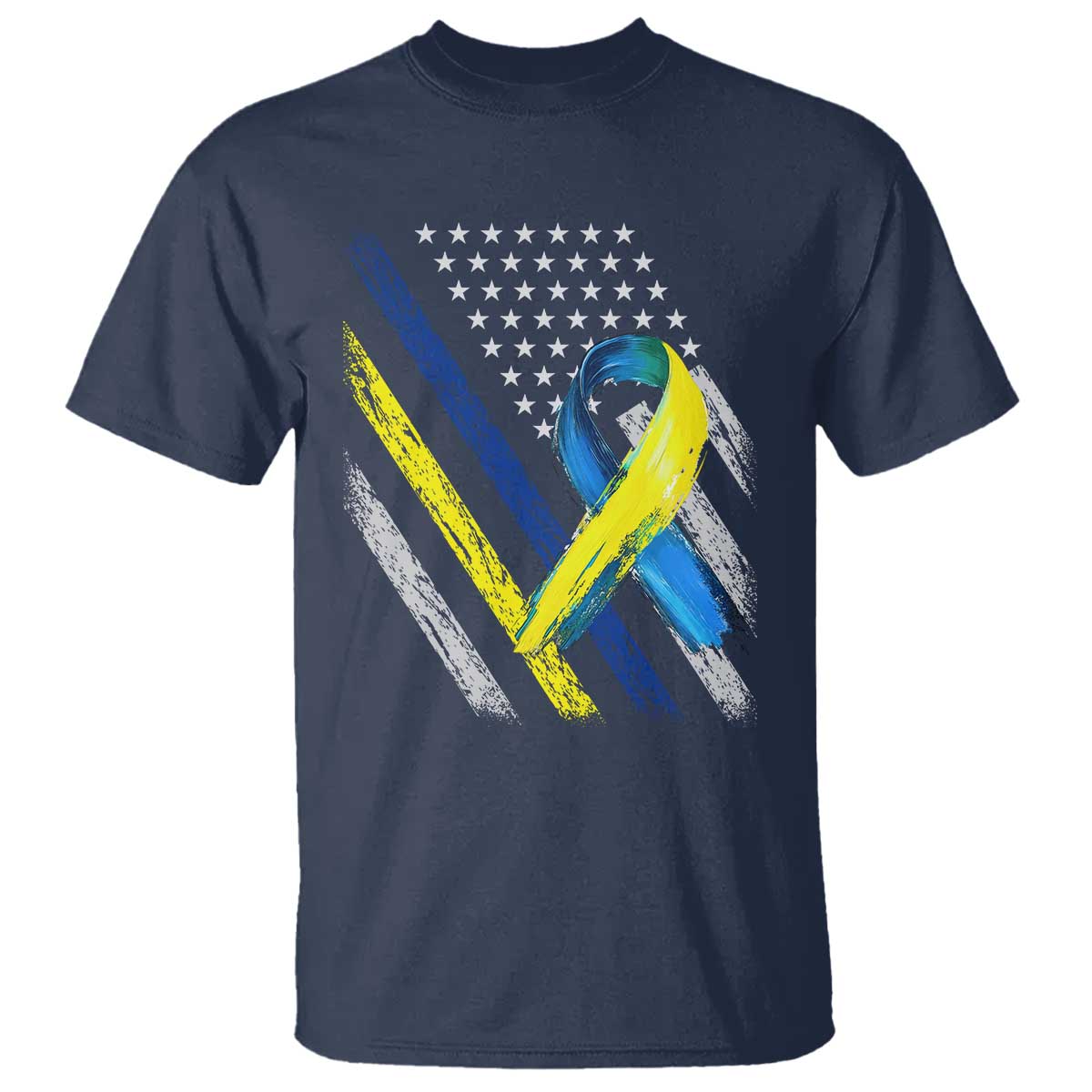 world-down-syndrome-day-t-shirt-blue-yellow-ribbon-american-flag-t21-321
