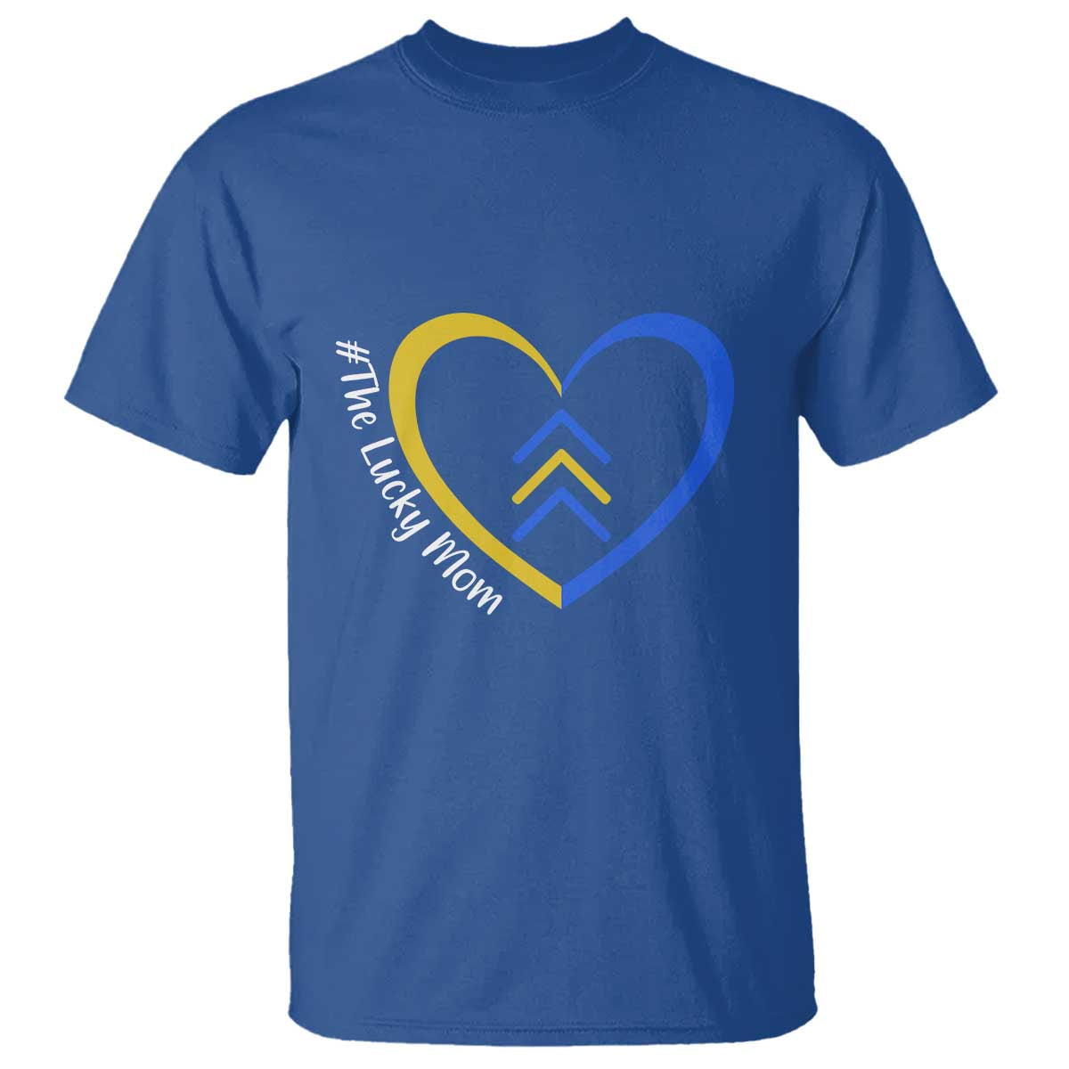 Down Syndrome Mom T Shirt Love Heart Three Arrows Lucky Mama T21 321