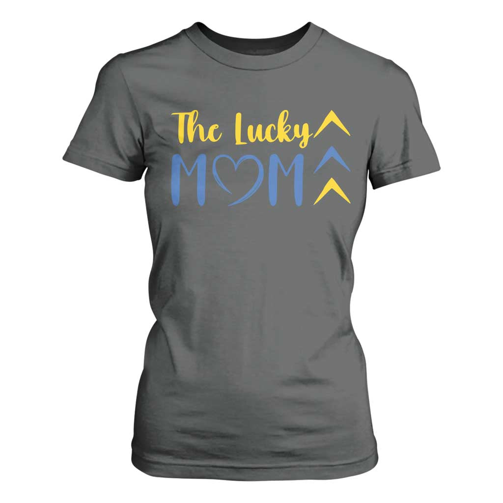 Down Syndrome Mom T Shirt For Women Three Arrows The Lucky Mama T21 321