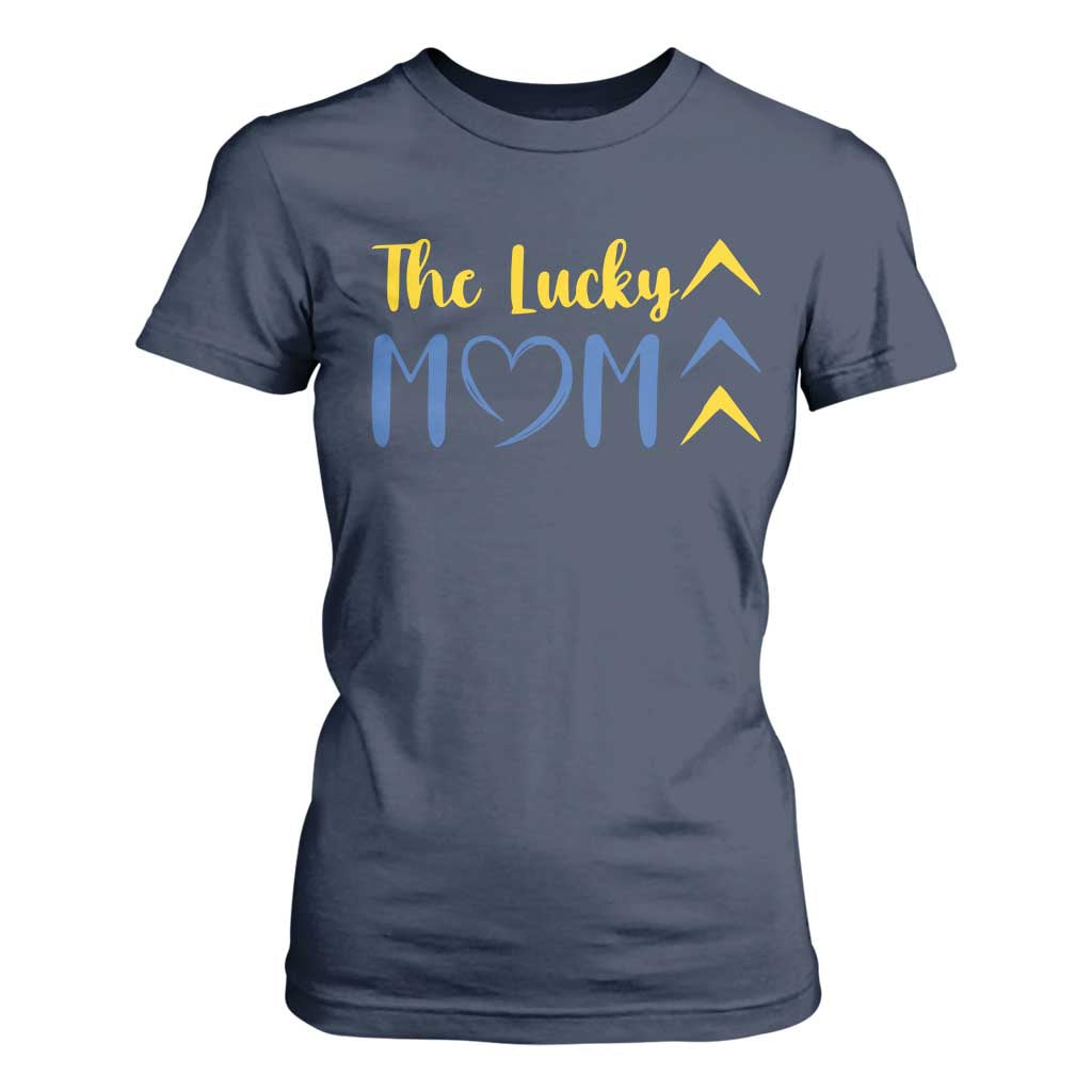 Down Syndrome Mom T Shirt For Women Three Arrows The Lucky Mama T21 321