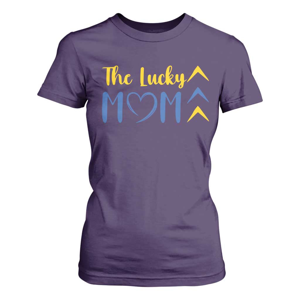 Down Syndrome Mom T Shirt For Women Three Arrows The Lucky Mama T21 321