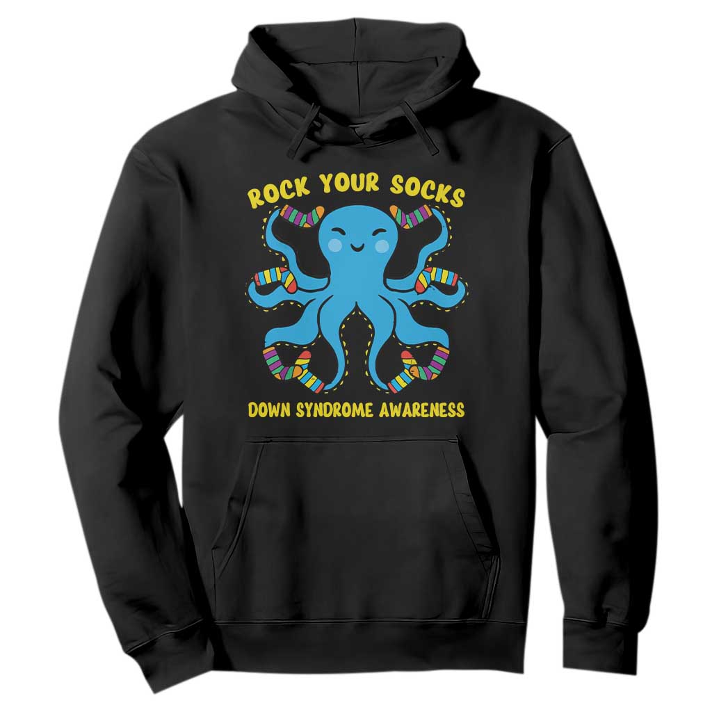 World Down Syndrome Day Hoodie Octopus Rock Your Sock Support 321