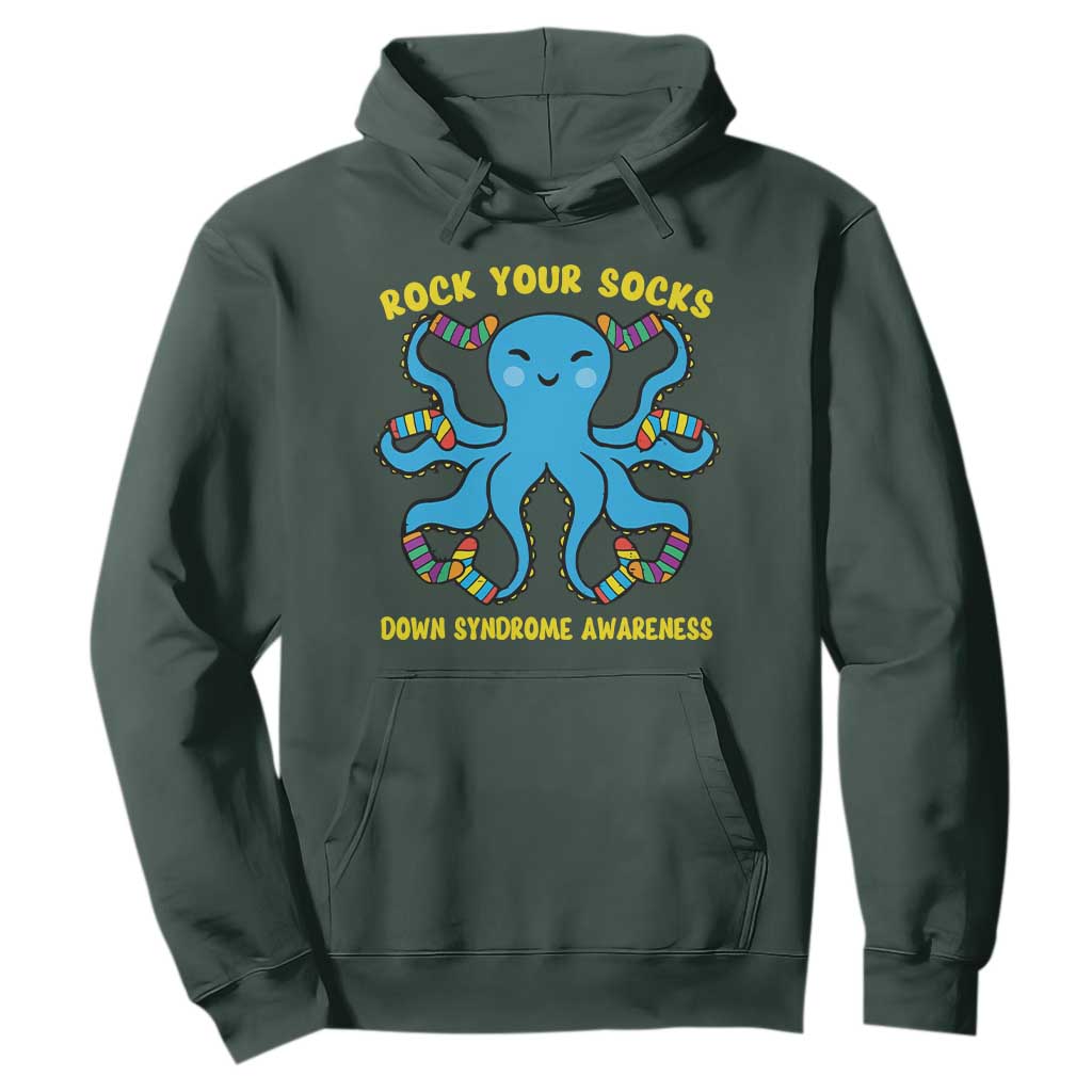 World Down Syndrome Day Hoodie Octopus Rock Your Sock Support 321