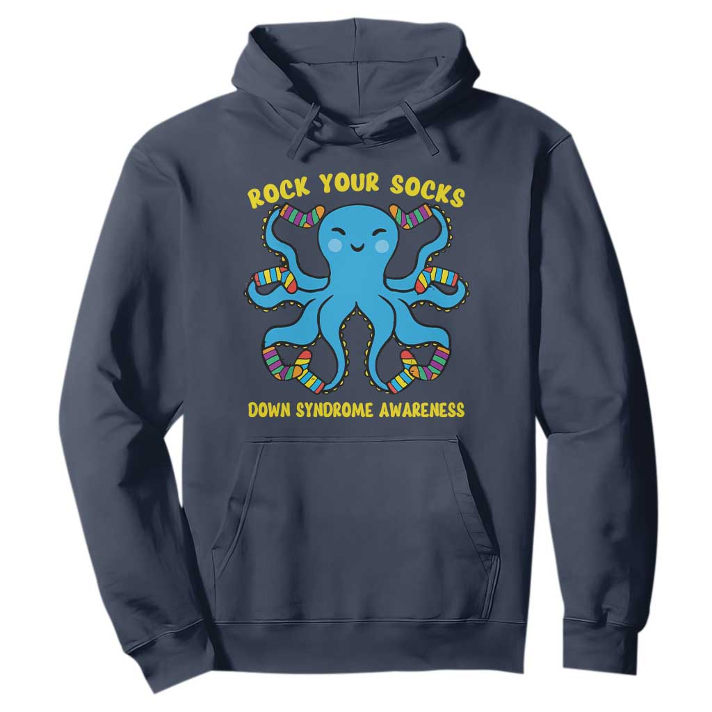 World Down Syndrome Day Hoodie Octopus Rock Your Sock Support 321