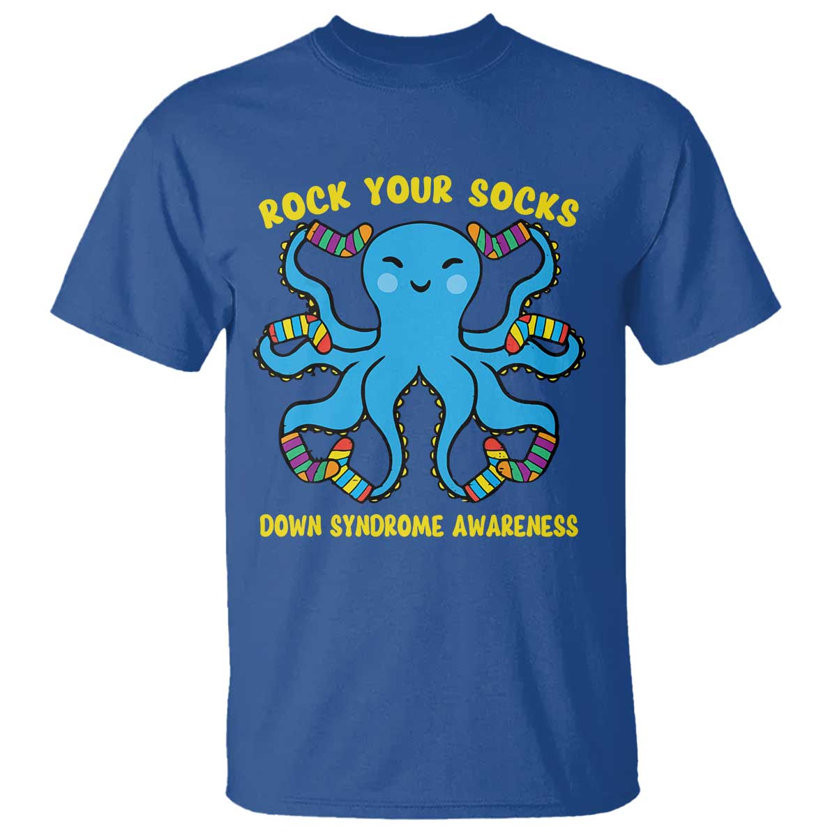 World Down Syndrome Day T Shirt Octopus Rock Your Sock Support 321
