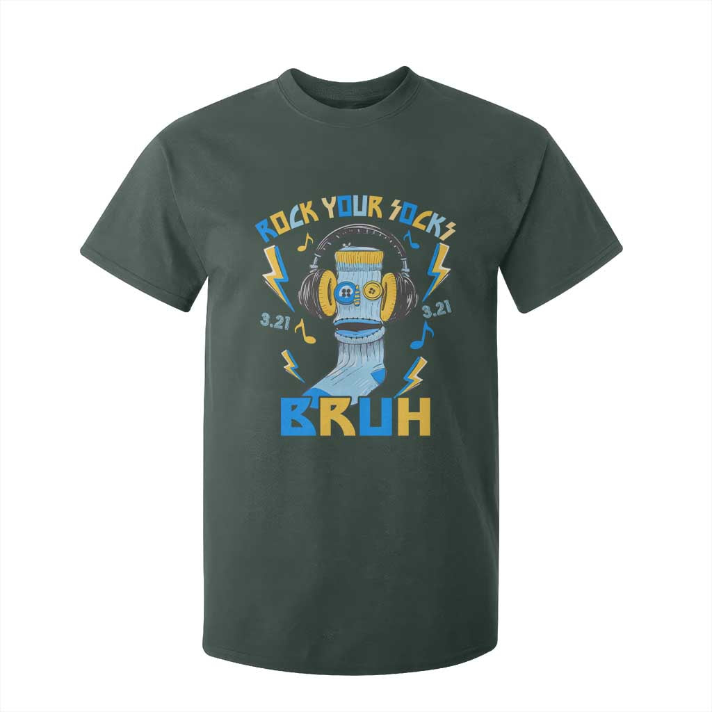 World Down Syndrome Day T Shirt For Kid Rock Your Sock Bruh Support 321