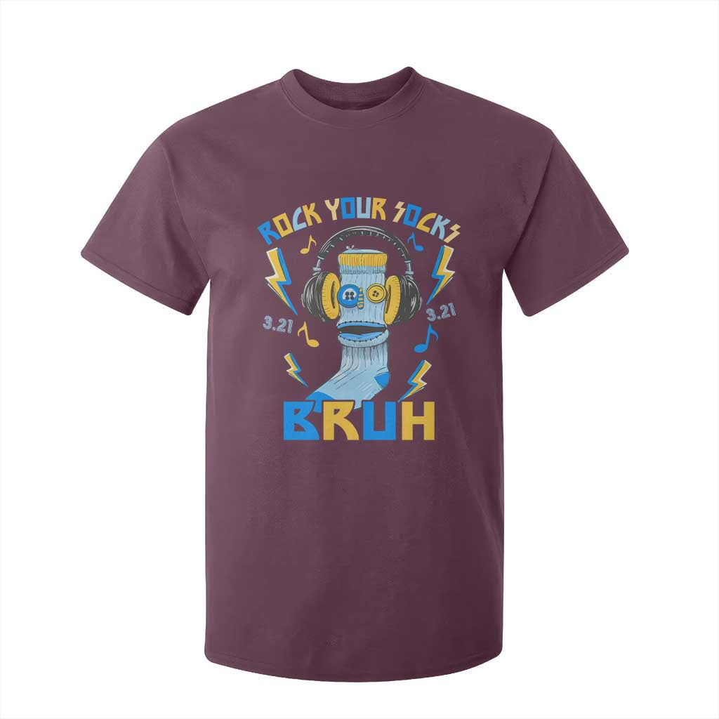World Down Syndrome Day T Shirt For Kid Rock Your Sock Bruh Support 321