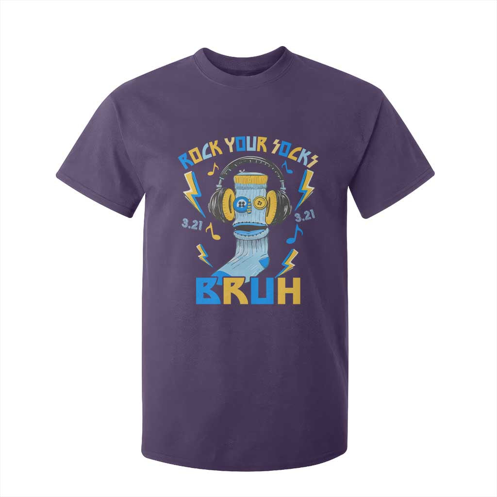 World Down Syndrome Day T Shirt For Kid Rock Your Sock Bruh Support 321