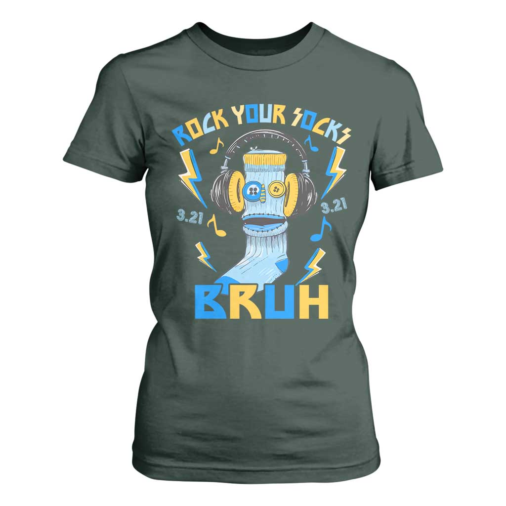 World Down Syndrome Day T Shirt For Women Rock Your Sock Bruh Support 321