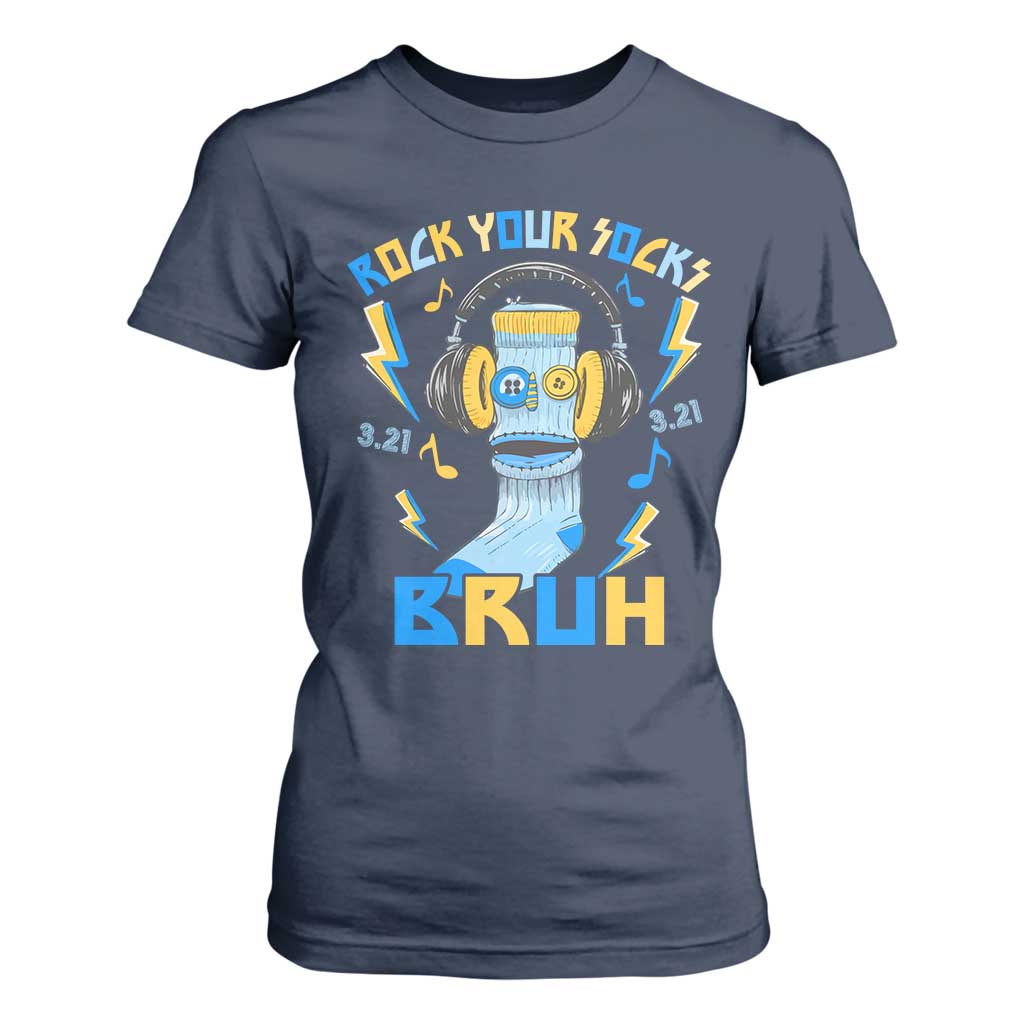 World Down Syndrome Day T Shirt For Women Rock Your Sock Bruh Support 321